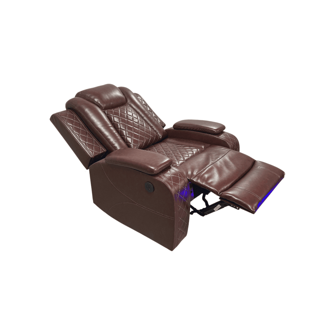 Winston Porter Charolett Breathing Leather Power Recliner Sofa with USB Ports Couch and Chair Set - Thumbnail 18