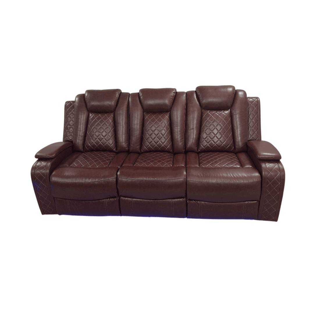Winston Porter Charolett Breathing Leather Power Recliner Sofa with USB Ports Couch and Chair Set - Thumbnail 21