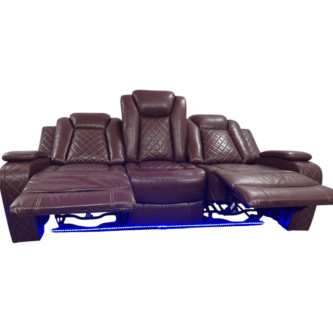 Winston Porter Charolett Breathing Leather Power Recliner Sofa with USB Ports Couch and Chair Set - Thumbnail 23