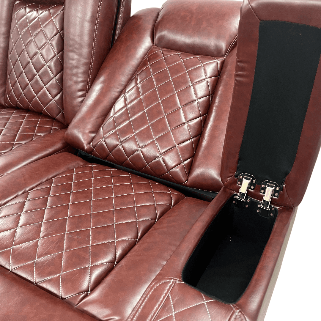 Winston Porter Charolett Breathing Leather Power Recliner Sofa with USB Ports Couch and Chair Set - Thumbnail 31