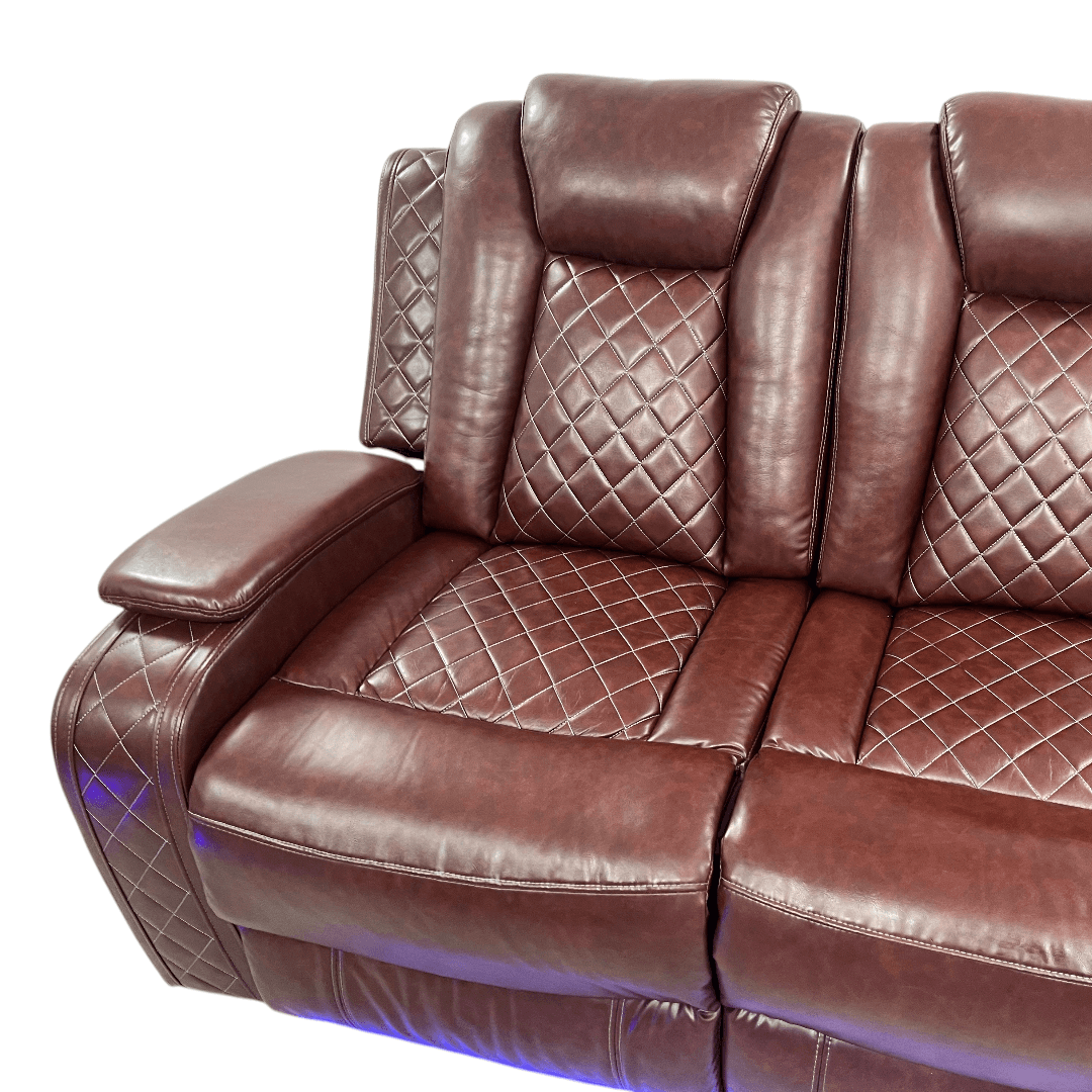 Winston Porter Charolett Breathing Leather Power Recliner Sofa with USB Ports Couch and Chair Set - Thumbnail 27