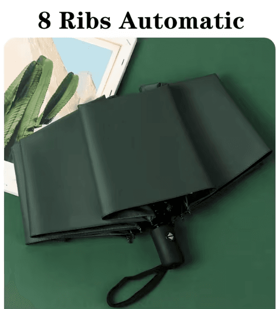 Wind-Resistant Automatic Umbrella - Compact And Foldable - Thumbnail 2