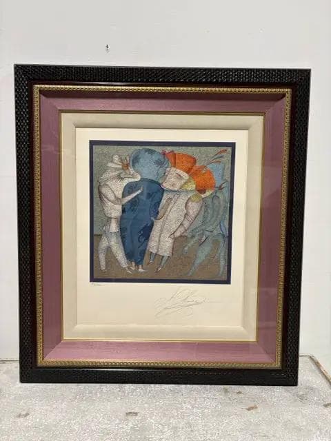 "Confrontation" Framed Signed And Numbered Print By Mihail Chemiakin - Image 1