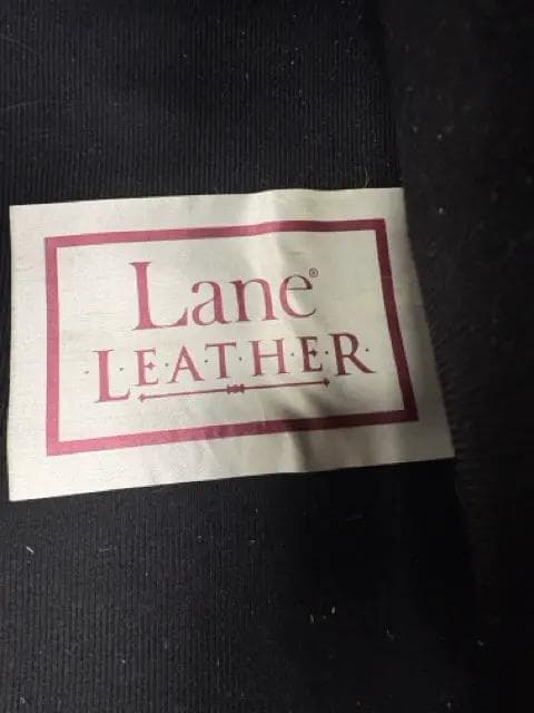 Lane Brown Leather Sofa With Brass Nailheads - Thumbnail 4