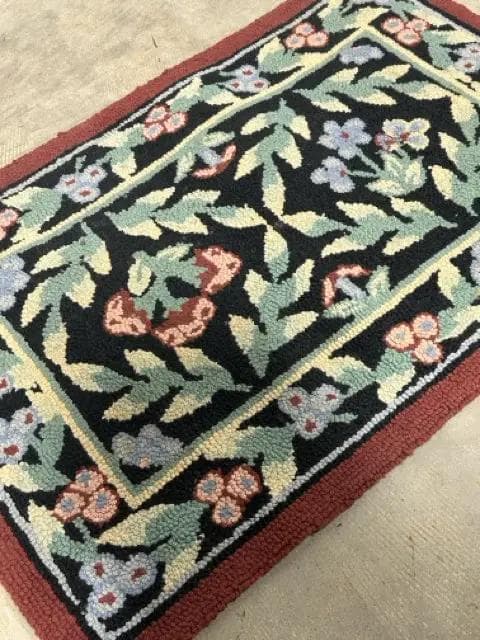 Multicolor Hand Looped Rug - Thumbnail 2