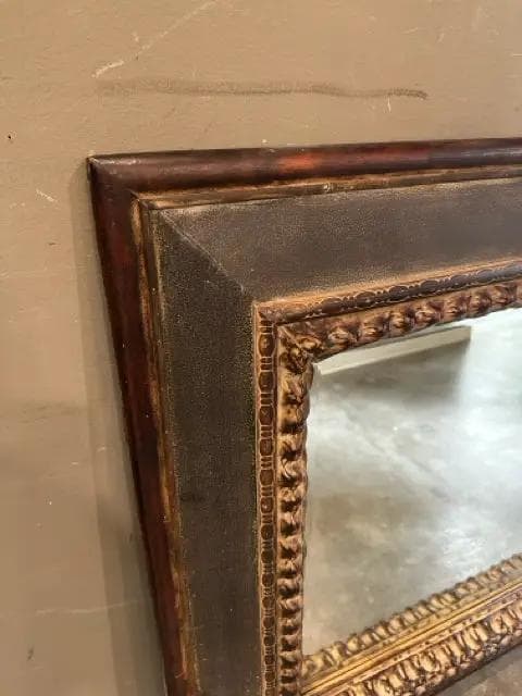 Gold & Brown Distressed Beveled Wall Mirror - Thumbnail 2
