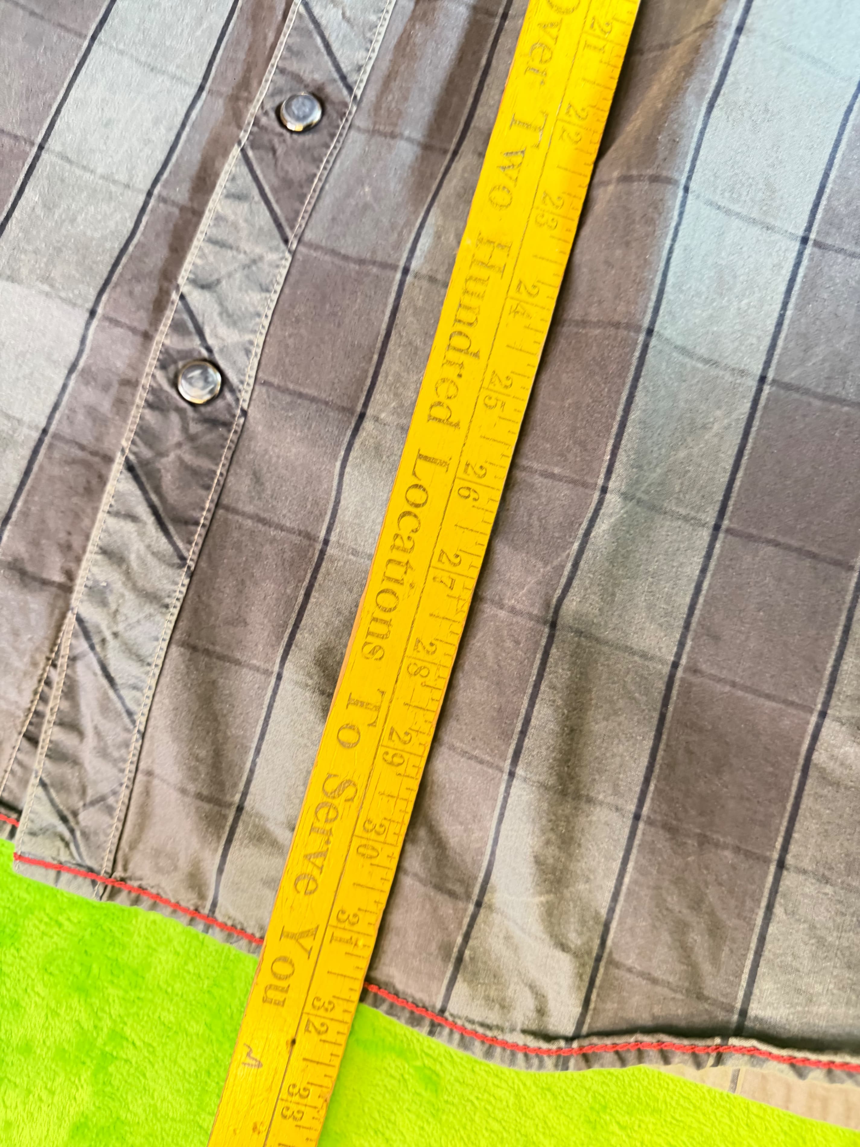 TITLE Harley Davidson Mens Pearl Snap Shirt Western Biker Plaid Gray Long Sleeve - Thumbnail 14