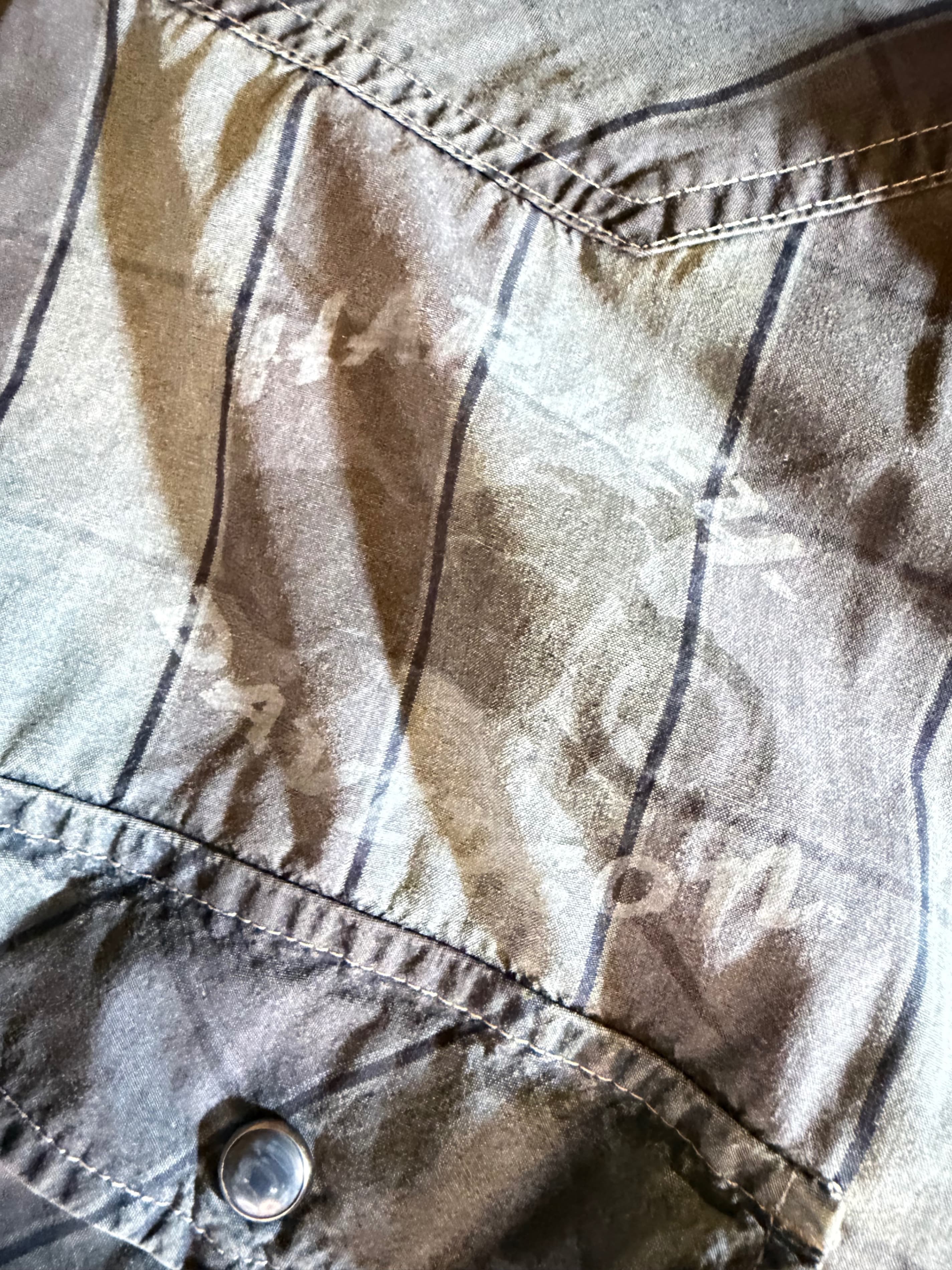 TITLE Harley Davidson Mens Pearl Snap Shirt Western Biker Plaid Gray Long Sleeve - Thumbnail 6