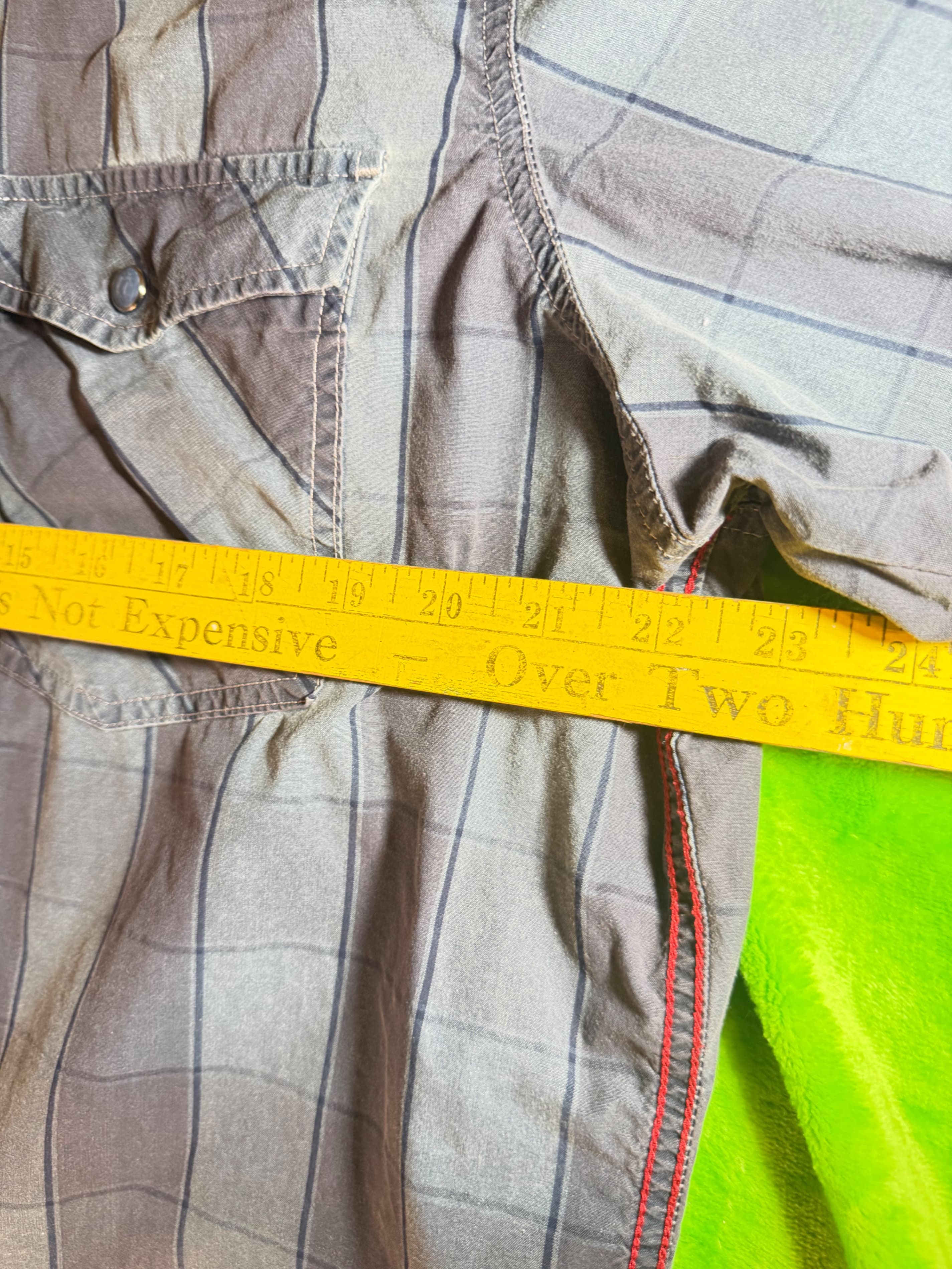 TITLE Harley Davidson Mens Pearl Snap Shirt Western Biker Plaid Gray Long Sleeve - Thumbnail 13