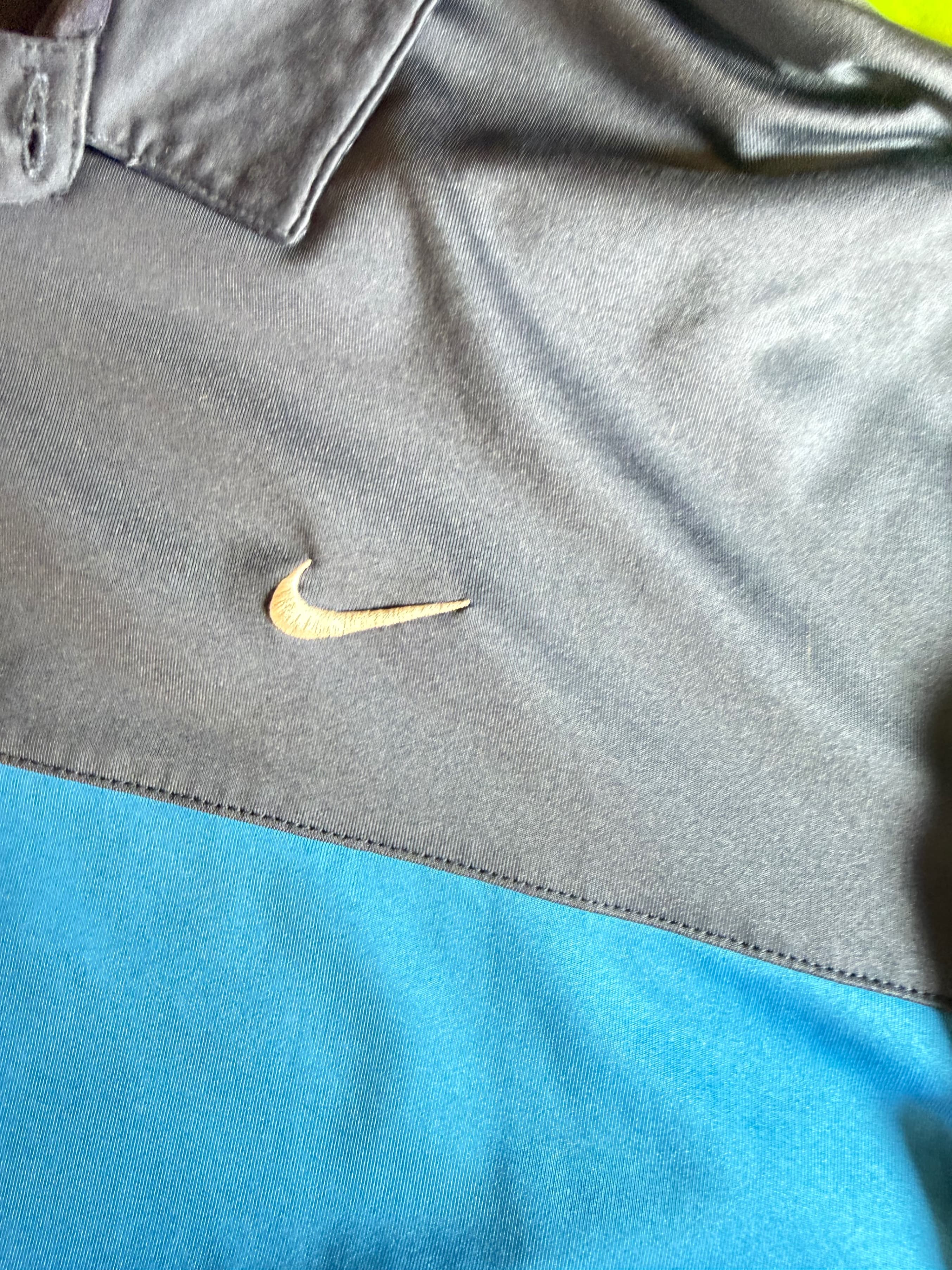 Nike Dri-FIT Golf Polo Shirt Blue/Gray Size Unknown - Thumbnail 4