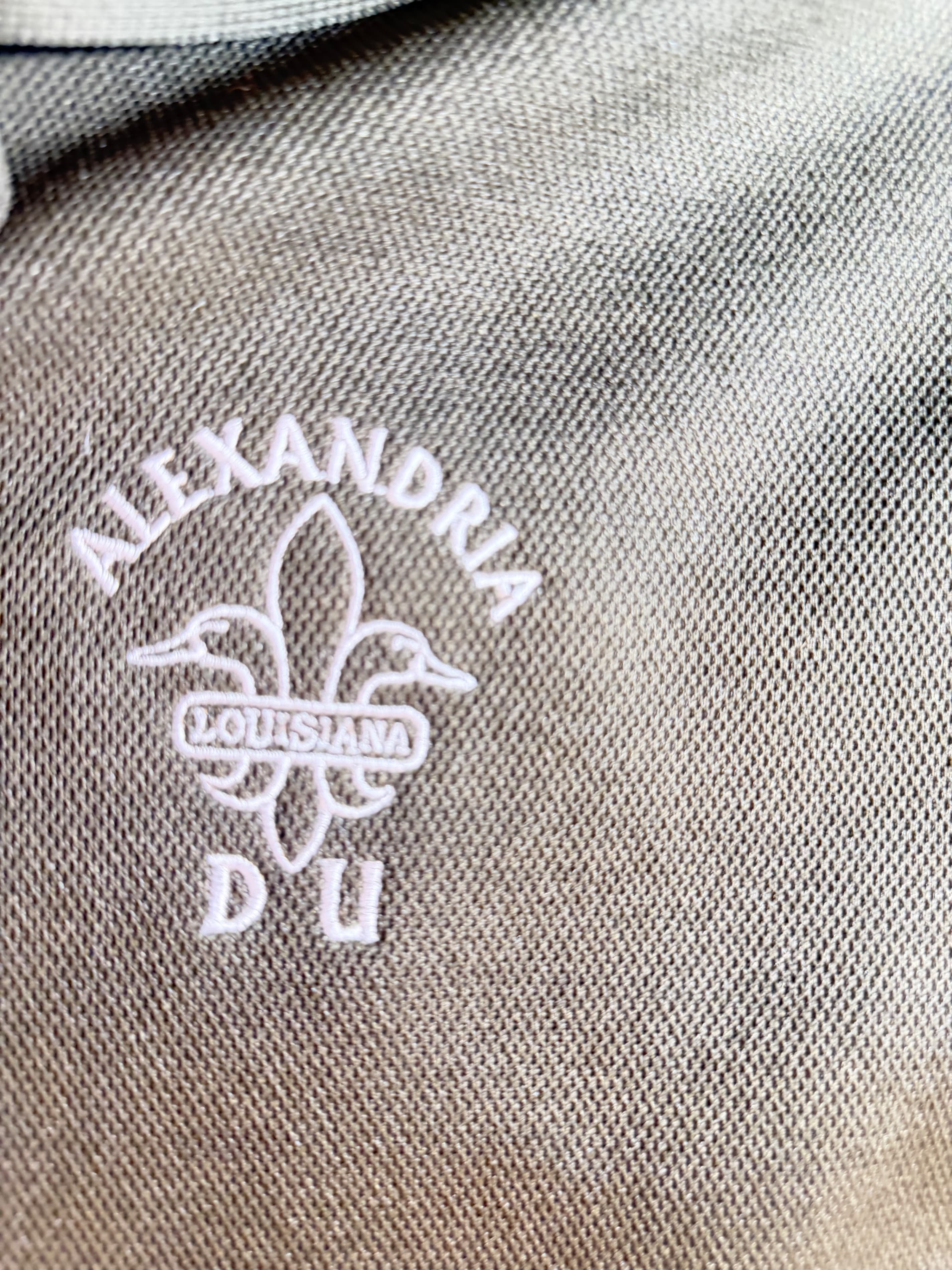 Drake Waterfowl Mens 2X Polo Olive Ducks Unlimited Louisiana SS Hunting - Thumbnail 2