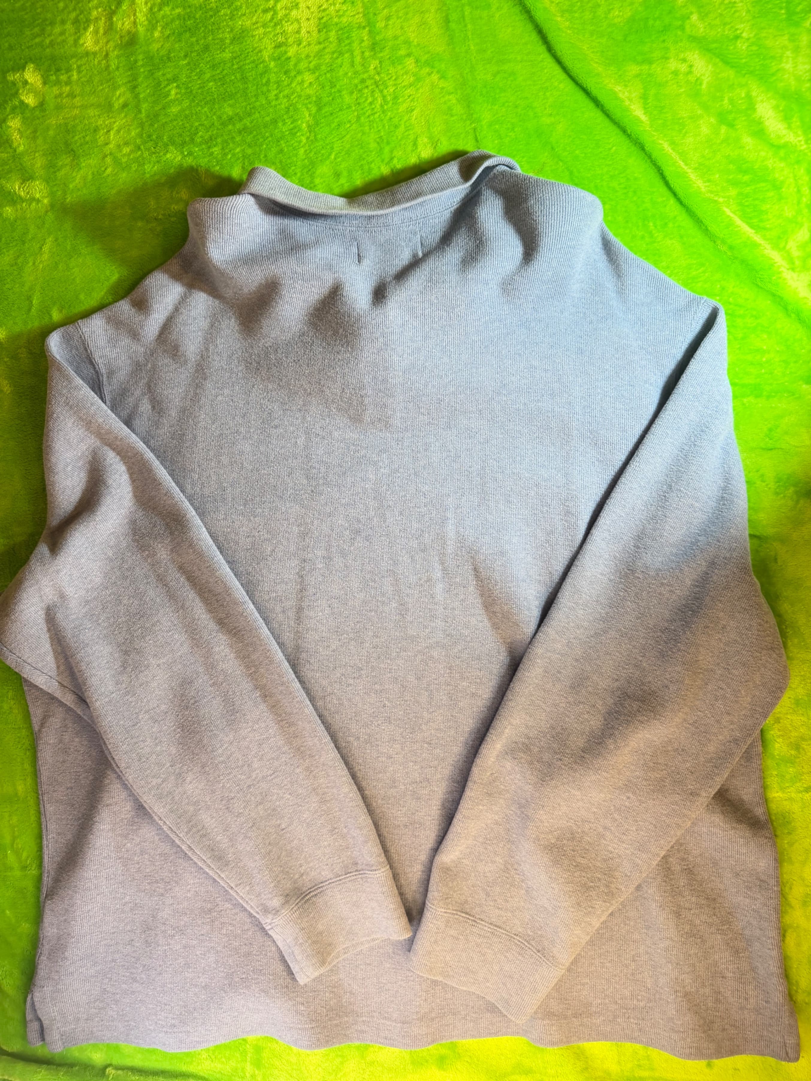 Polo Ralph Lauren Mens XXL 1/4 Zip Pullover Light Blue Estate Rib Pony Sweater - Image 1