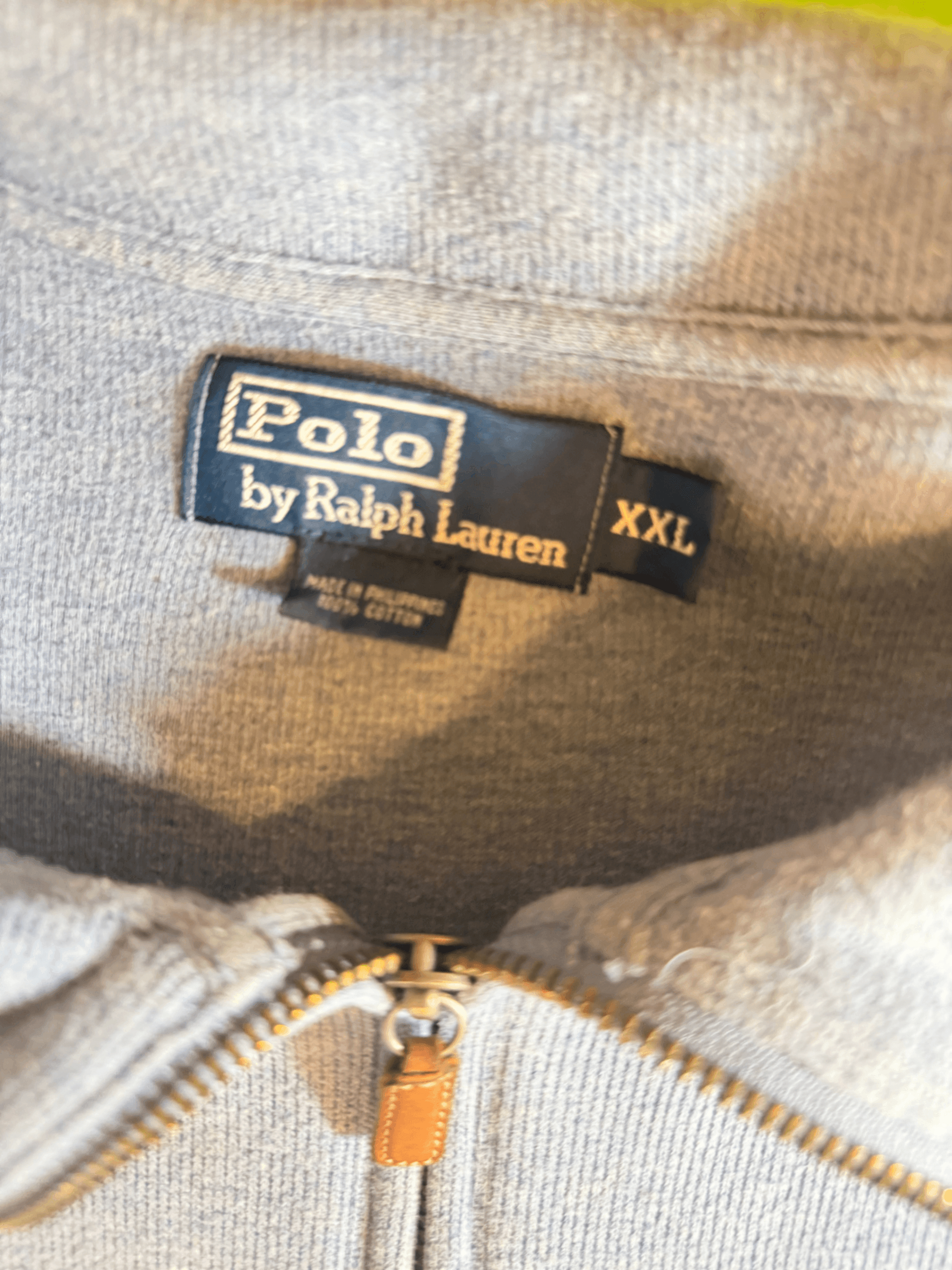 Polo Ralph Lauren Mens XXL 1/4 Zip Pullover Light Blue Estate Rib Pony Sweater - Thumbnail 2