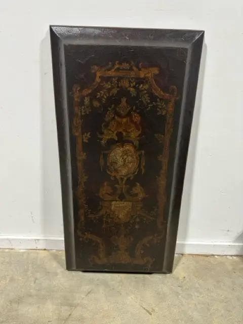 Brown & Gold Distressed Wall Hanging - Image 1