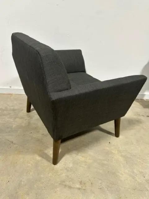 E&E Mid Century Style Grey Lounge Chair - Thumbnail 2