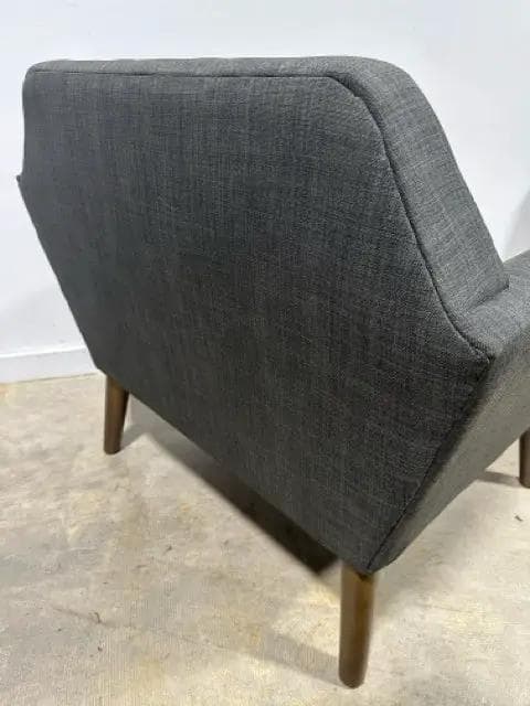 E&E Mid Century Style Grey Lounge Chair - Thumbnail 3