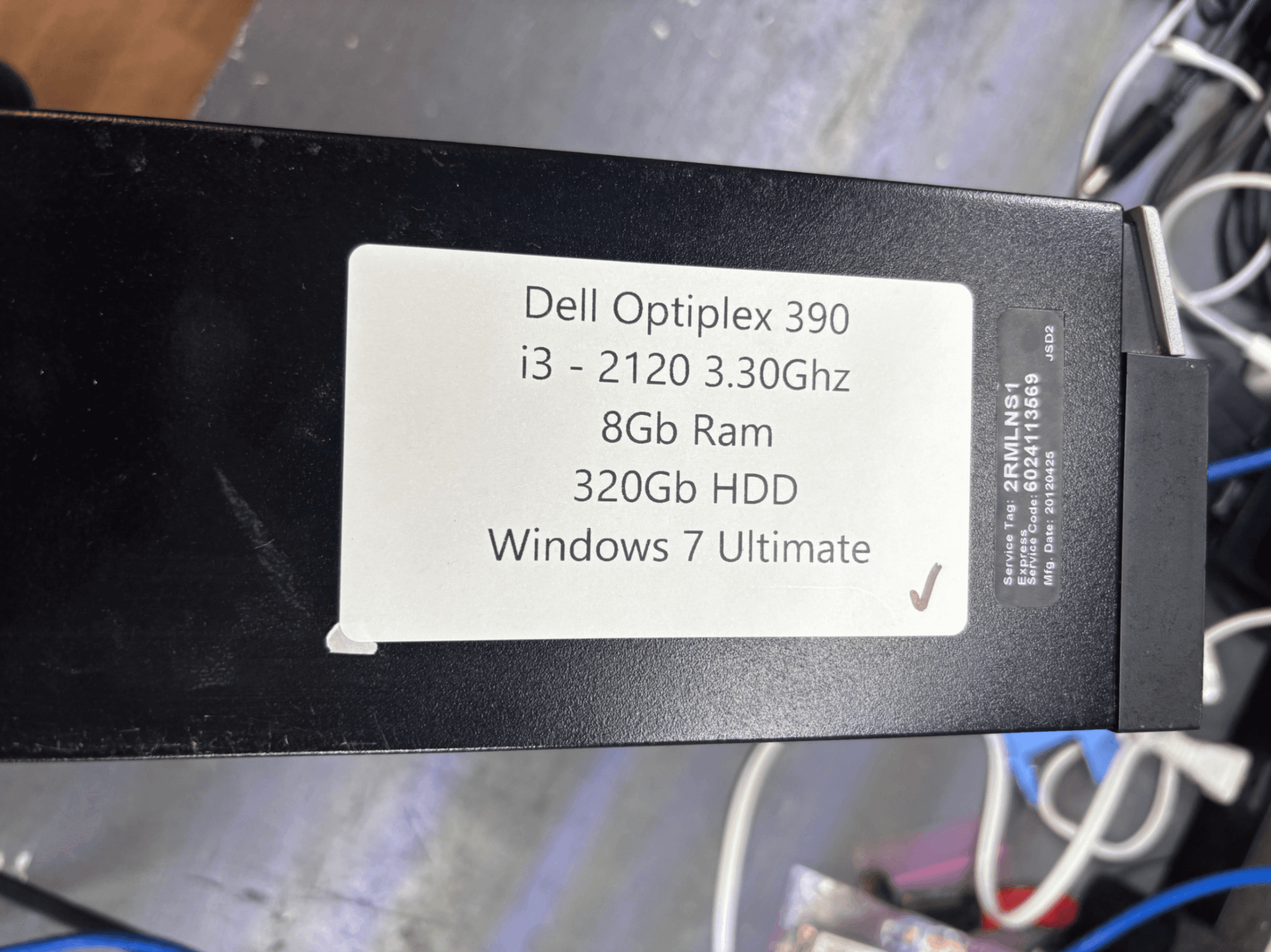 Dell Optiplex 390 i3 - 2120 3.30Ghz 8Gb Ram 320Gb HDD Windows 7 Ultimate - Thumbnail 3