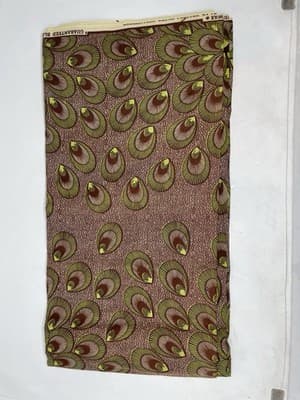 6 Yards of Guaranteed Block Wax First Wax Fabric Print Cotton - Thumbnail 2