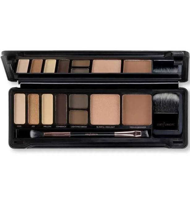 Profusion Face Pro Makeup Case Night 4 Eyeshadow 2 Brow Cream Highlighter Bronze - Thumbnail 7