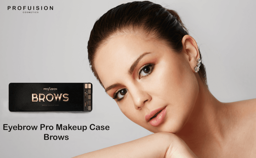 Profusion Face Pro Makeup Case Night 4 Eyeshadow 2 Brow Cream Highlighter Bronze - Thumbnail 4