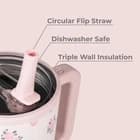 Traveler - 40 oz Water Bottle with Handle & Flip Straw - Fits in Cup Holder - Thumbnail 3