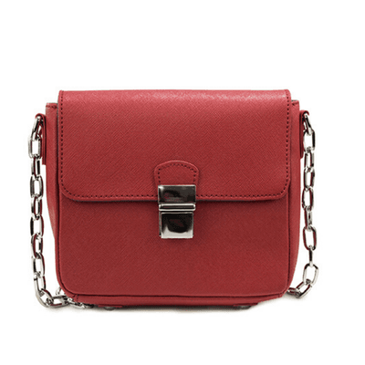 Tiny Leather Handbag -Cabernet - Thumbnail 4