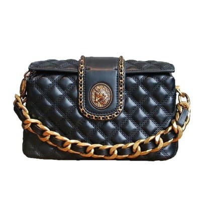 Stylish Solid-color High-end Diamond-quilted Crossbody Bag - Thumbnail 5