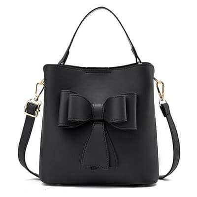 Classic Bucket Bow Women's Crossbody Bag - Large Capacity Portable Women's Handb