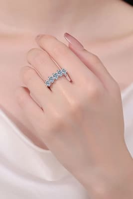 2.5 Carat Moissanite 925 Sterling Silver Ring - Thumbnail 5