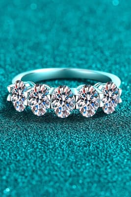 2.5 Carat Moissanite 925 Sterling Silver Ring - Thumbnail 4