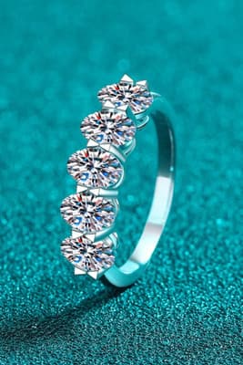 2.5 Carat Moissanite 925 Sterling Silver Ring - Thumbnail 2