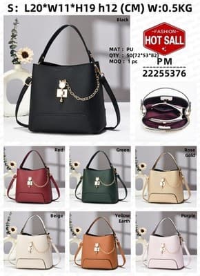Classy Bucket Bag - Women Pu Leather Shoulder Women Bag Handbag Stylish Women Sl - Thumbnail 2