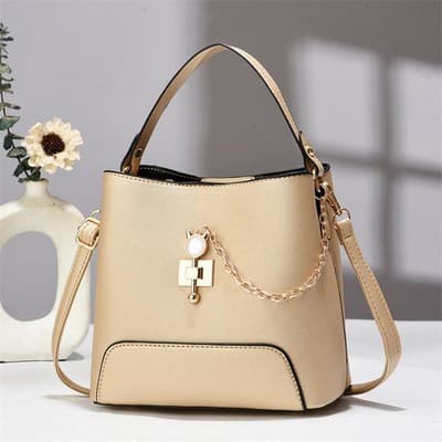 Classy Bucket Bag - Women Pu Leather Shoulder Women Bag Handbag Stylish Women Sl - Thumbnail 5