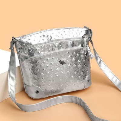 Multi-layer Bucket Bags Women's Retro Casual Simple - Thumbnail 3