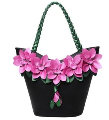 BIRDS women tote designer bag leather handbag flower composite bags women's pouc