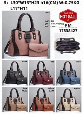 Luxury Women's Handbags - Tote Bag Handbag Set - Thumbnail 2