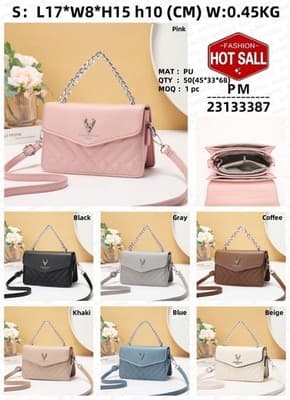 Soft Blush Quilted Mini Bag - Retro Style Casual Handbag Waterproof Minimalist S - Thumbnail 2