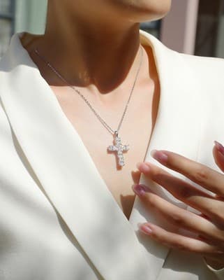 1Soul Guidance - Fashionable Jewelry Pendant Set With Moissanite S925 Sterling S - Thumbnail 5