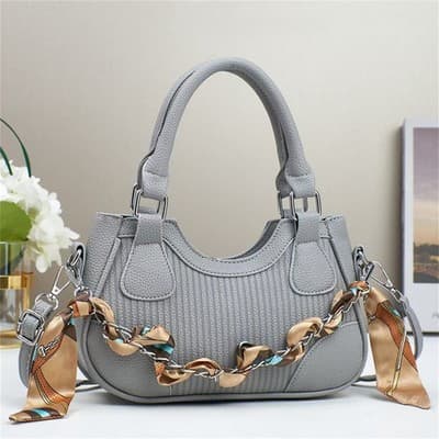 Elegant Braided Chain Handbag - Luxury Handmade Women's Crossbody Bag High-End S - Thumbnail 3