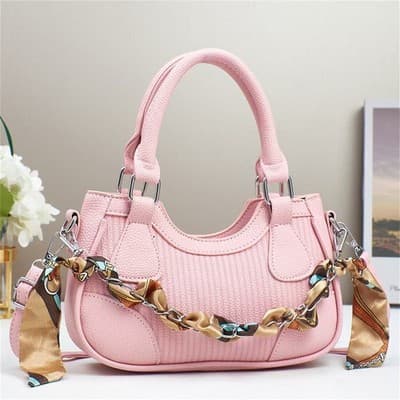 Elegant Braided Chain Handbag - Luxury Handmade Women's Crossbody Bag High-End S - Thumbnail 2