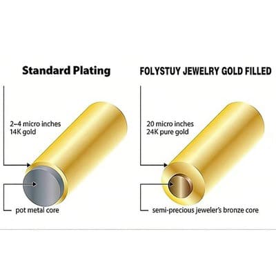 Lovely Multi Hearts 24K Gold Filled Jewelry Bracelet,Woman Accessories Fashion C - Thumbnail 5