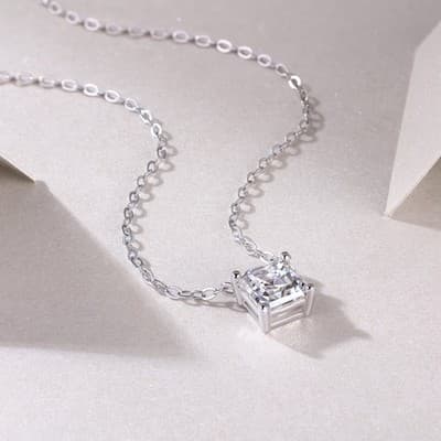1Eternal - A Fashionable And Luxurious Diamond Jewelry Pendant Set With Square M - Thumbnail 3