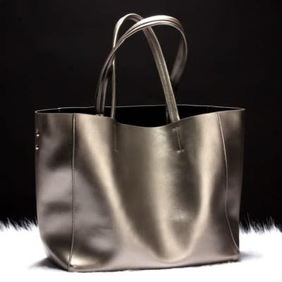 European Cowhide Large Capacity Handbag - Thumbnail 5