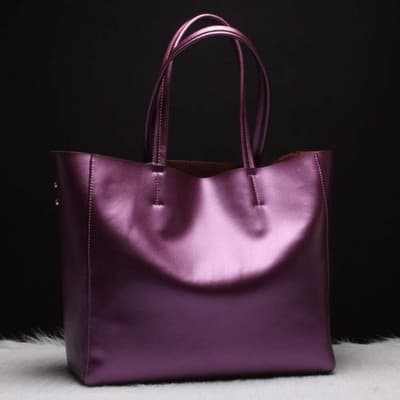 European Cowhide Large Capacity Handbag - Thumbnail 7