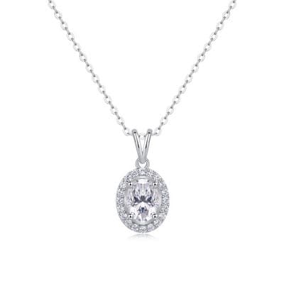 1Infinite - A Fashionable And Luxurious Diamond Jewelry Pendant Set With Moissan