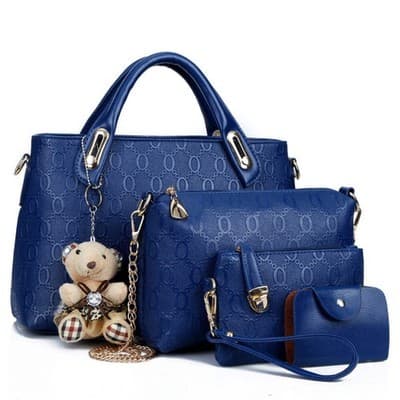 Bear Four-Piece Messenger Handbag Set - Thumbnail 4