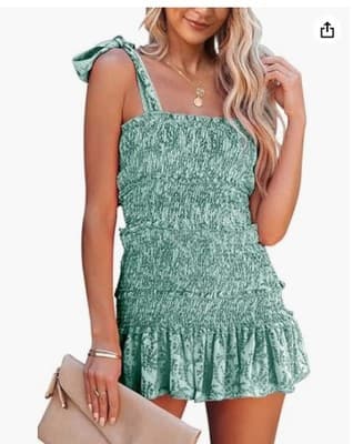 European And American Fold Ruffled Tied Dress - Thumbnail 8