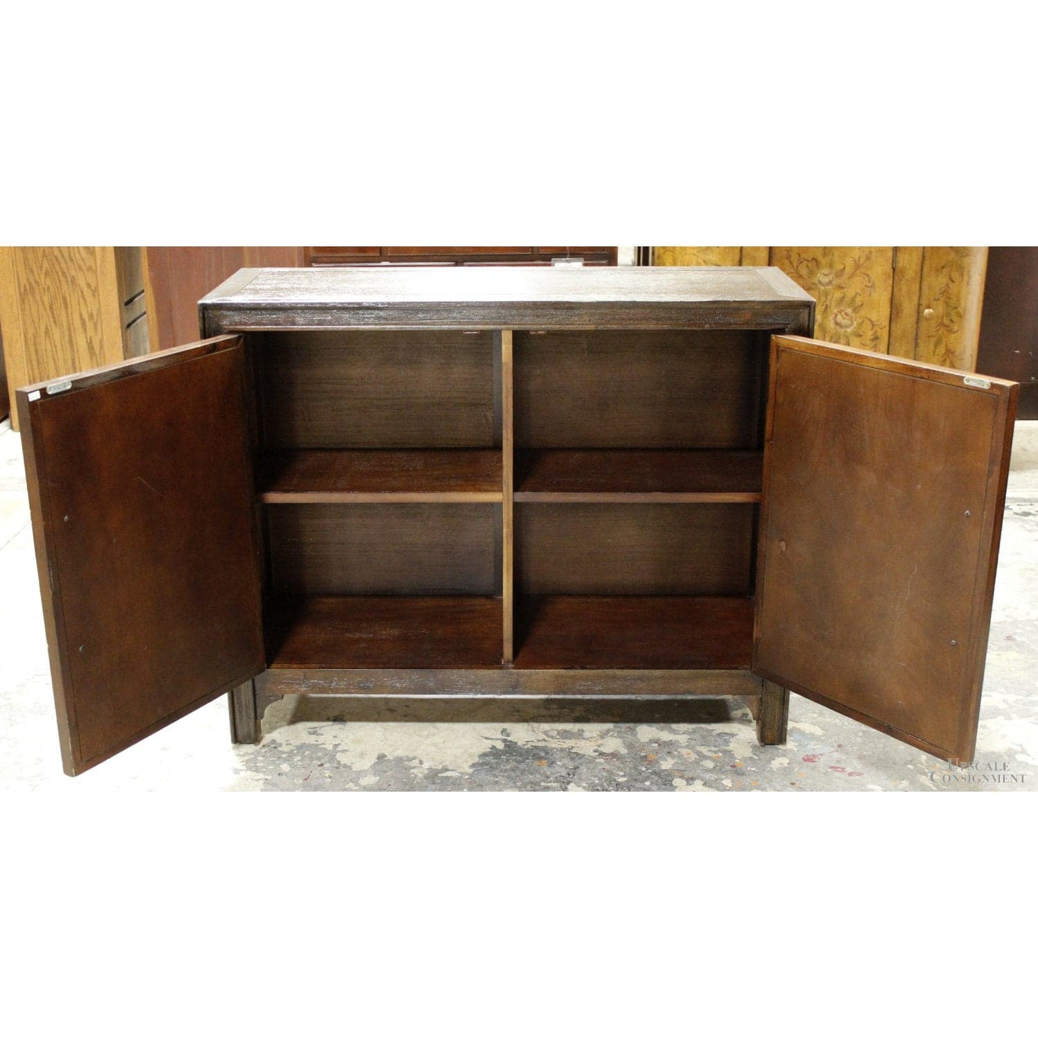 Rustic Wood 2-Door Cabinet - Thumbnail 2