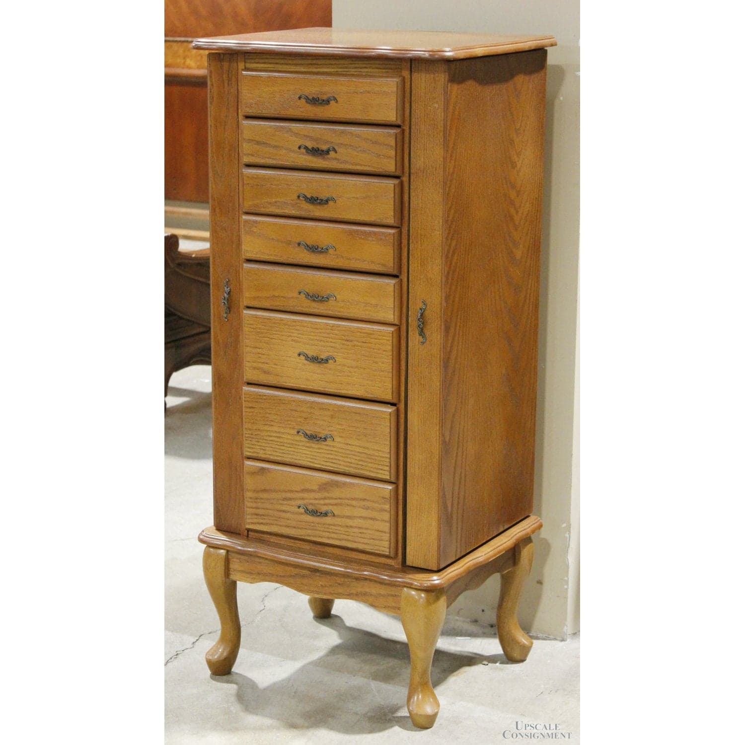 Powell Oak Jewelry Armoire - Thumbnail 5