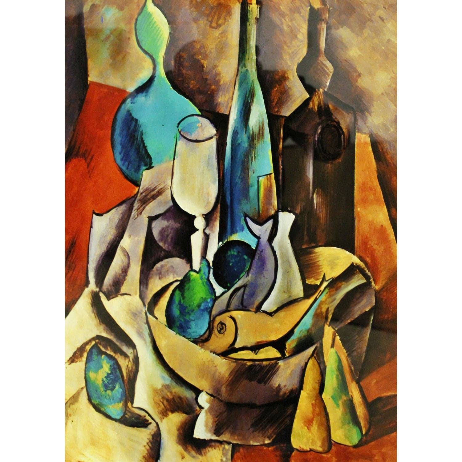 Gallery Framed Art Print 'Fish and Bottles' By Pablo Picasso - Thumbnail 2